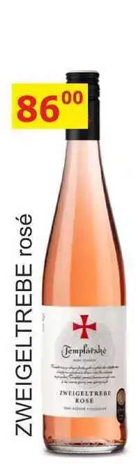 BENE Nápoje Templářské sklepy 0,75l ZWEIGELTREBE rosé nabídka