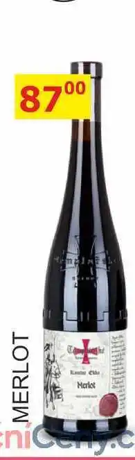 BENE Nápoje Templářské sklepy 0,75l MERLOT nabídka