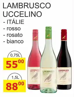 BENE Nápoje LAMBRUSCO UCCELINO 0,75L nabídka