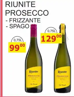 BENE Nápoje RIUNITE PROSECCO - FRIZZANTE 0,75L nabídka