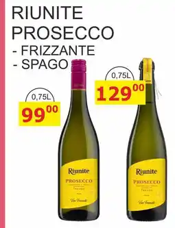 BENE Nápoje Riunite PROSECCO TREVISO 0,75l nabídka