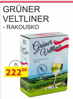 BENE Nápoje GRÜNER VELTLINER 3L nabídka