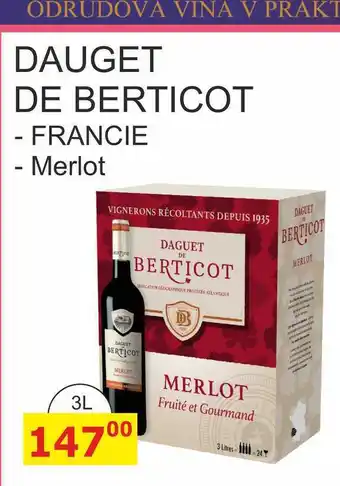 BENE Nápoje DAUGET DE BERTICOT 3 L nabídka