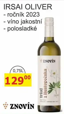 BENE Nápoje ZNOVÍN 0,75L IRSAI OLIVER nabídka