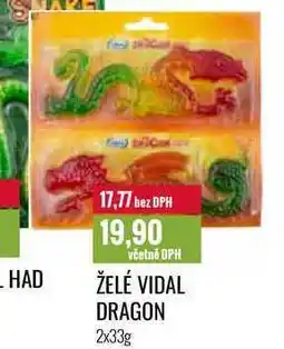 Ratio ŽELÉ VIDAL DRAGON 2x33g nabídka