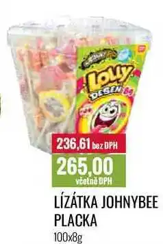 Ratio LÍZÁTKA JOHNYBEE PLACKA 100x8g nabídka