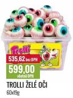 Ratio TROLLI ŽELÉ OČI 60x19g nabídka