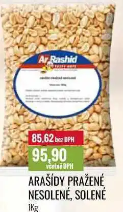 Ratio ARAŠÍDY PRAŽENÉ NESOLENÉ, SOLENÉ 1Kg nabídka