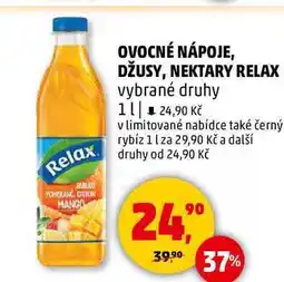 Penny Market OVOCNÉ NÁPOJE, DŽUSY, NEKTARY RELAX vybrané druhy, 1 l nabídka