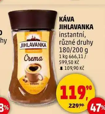 Penny Market JIHLAVANKA instantní, různé druhy, 180/200 g nabídka