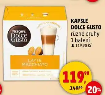 Penny Market KAPSLE DOLCE GUSTO různé druhy, 1 balení nabídka