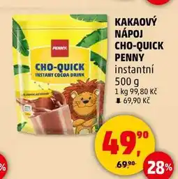 Penny Market KAKAOVÝ NÁPOJ CHO-QUICK PENNY instantní, 500 g nabídka