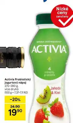 Tesco Activia Probiotický jogurtový nápoj, 270-280 g, více druhů nabídka