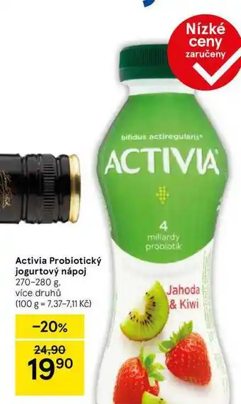 Tesco Activia Probiotický jogurtový nápoj, 270-280 g, více druhů nabídka
