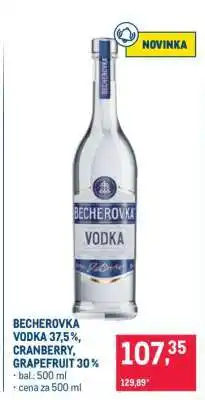 Makro BECHEROVKA VODKA 37,5%, CRANBERRY, GRAPEFRUIT 30% nabídka