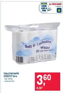 Makro TOALETNÍ PAPÍR 2VRSTVÝ 16 m nabídka