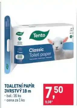 Makro TOALETNÍ PAPÍR 3VRSTVÝ 18 m nabídka