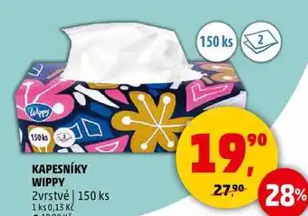 Penny Market KAPESNÍKY WIPPY, 150 ks nabídka