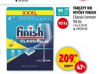 Penny Market TABLETY DO MYČKY FINISH Classic Lemon, 90 ks nabídka