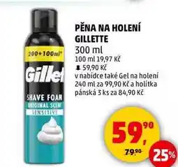 Penny Market GILLETTE pěna na holení, 300 ml nabídka