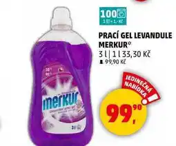 Penny Market PRACÍ GEL LEVANDULE MERKUR, 3 l nabídka