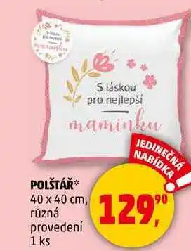 Penny Market POLŠTÁŘ, 40 x 40 cm, různá provedení, 1 ks nabídka
