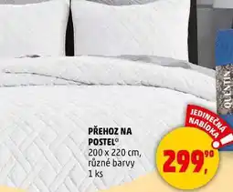 Penny Market PŘEHOZ NA POSTEL 200 x 220 cm, různé barvy, 1 ks nabídka