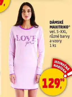 Penny Market DÁMSKÉ MAXITRIKO vel. S-XXL, různé barvy a vzory, 1 ks nabídka