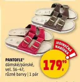Penny Market PANTOFLE dámské/pánské, vel. 36-47, různé barvy, 1 pár nabídka