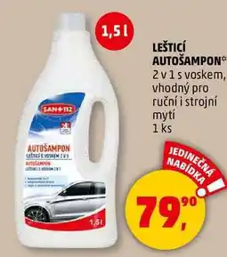 Penny Market LEŠTICÍ AUTOŠAMPON 2 v 1 s voskem, vhodný pro ruční i strojní mytí, 1 ks nabídka