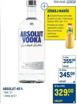 Makro ABSOLUT 40% nabídka