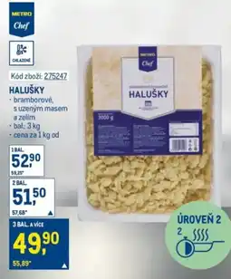 Makro Halušky nabídka