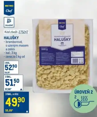 Makro Halušky nabídka