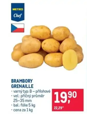 Makro Brambory grenaille nabídka