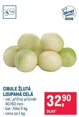 Makro Cibule žlutá loupaná celá nabídka