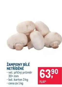 Makro Žampiony bílé netříděné nabídka