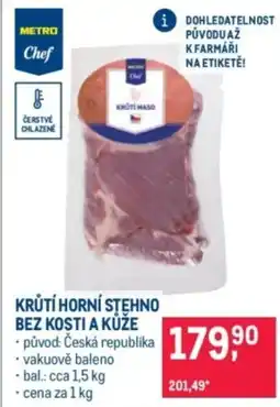 Makro Krůtí horní stehno bez kosti a kůže nabídka