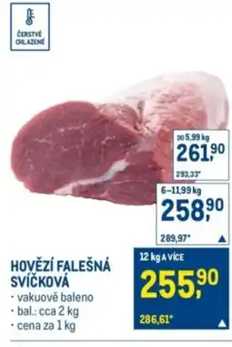 Makro Hovězí falešná svíčková nabídka