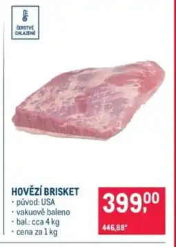 Makro Hovězí brisket nabídka