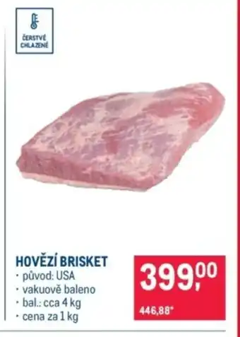 Makro Hovězí brisket nabídka