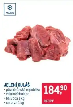 Makro Jelení guláš nabídka