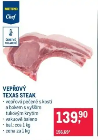 Makro Vepřový texas steak nabídka