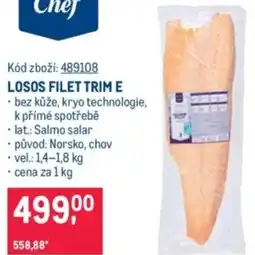 Makro Losos filet trime nabídka