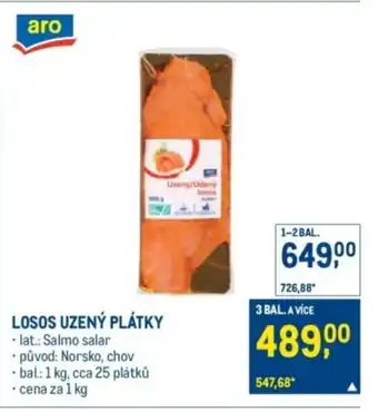 Makro Losos uzený plátky nabídka
