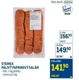Makro Steinex pálivý paprikový salám nabídka