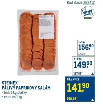 Makro Steinex pálivý paprikový salám nabídka