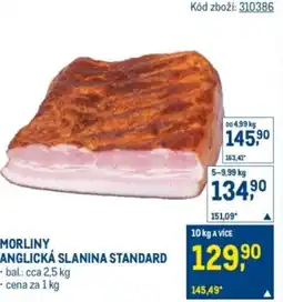 Makro Morliny anglická slanina standard nabídka