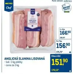 Makro Anglická slanina lisovaná nabídka
