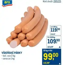 Makro Vídeňské párky nabídka