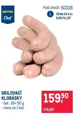 Makro Grilovací klobásky nabídka